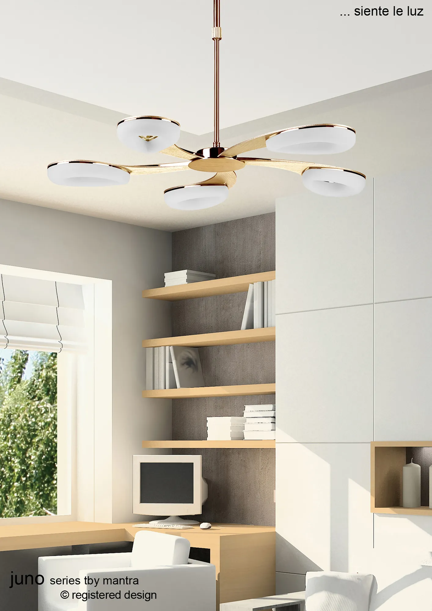 Juno Satin Gold Ceiling Lights Mantra Fusion Multi Arm Fittings Juno Satin Gold Ceiling Lights Mantra Fusion Multi Arm Fittings